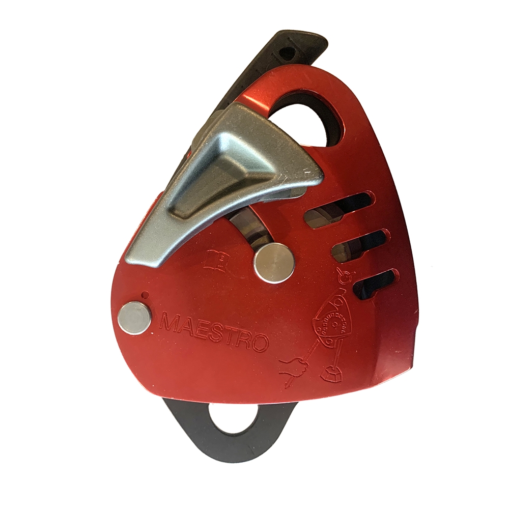 Petzl MAESTRO L Descender in Red - OmniProGear